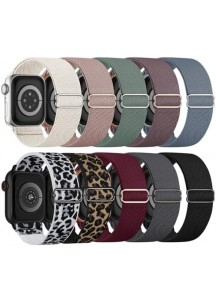 10-Pack Adjustable Stretchy Nylon Watch Bands – Bold & Playful Mix