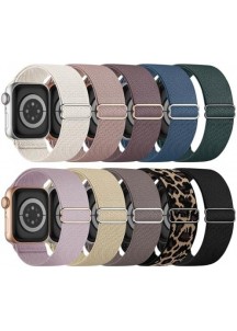 10-Pack Adjustable Stretchy Nylon Watch Bands – Classic Soft Mix