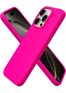 iP16 Pro 6.3" Slim Silicone Shockproof Case -Hot Pink