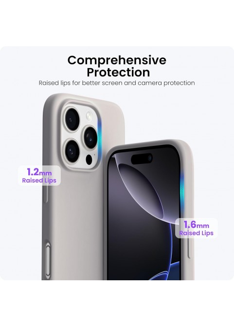 iP16 Pro 6.3" Slim Silicone Shockproof Case -Stone Gray
