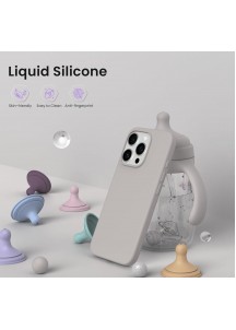 iP16 Pro 6.3" Slim Silicone Shockproof Case -Stone Gray