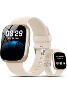 Smart Watch-1.83" HD Touchscreen Fitness Tracker with Bluetooth Calling-Cream