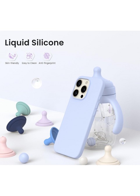 iP16 Pro 6.3" Slim Silicone Shockproof Case -Baby Blue