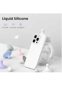 iP16 Pro 6.3" Slim Silicone Shockproof Case -White