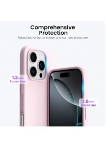 iP16 Pro 6.3" Slim Silicone Shockproof Case -Chalk Pink