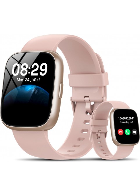 Smart Watch-1.83" HD Touchscreen Fitness Tracker with Bluetooth Calling-Pink