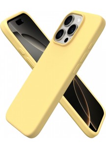 iP16 Pro 6.3" Slim Silicone Shockproof Case -Buttercream Yellow
