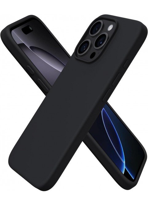 iP16 Pro 6.3" Slim Silicone Shockproof Case -Black