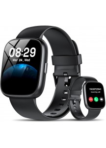 Smart Watch-1.83" HD Touchscreen Fitness Tracker with Bluetooth Calling-Balck